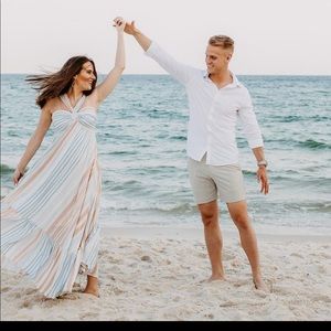 Vicki Dolls Angel Island Striped Maxi - S